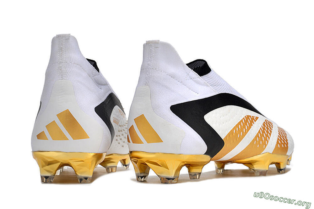 Adidas Predator Accuracy+ FG Football Boots - White/Gold/Black 6
