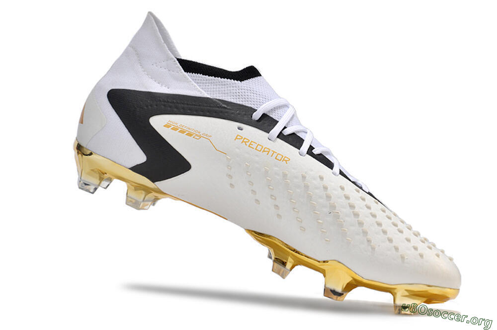 Adidas Predator Accuracy.1 FG Football Boots - White/Gold/Black 4