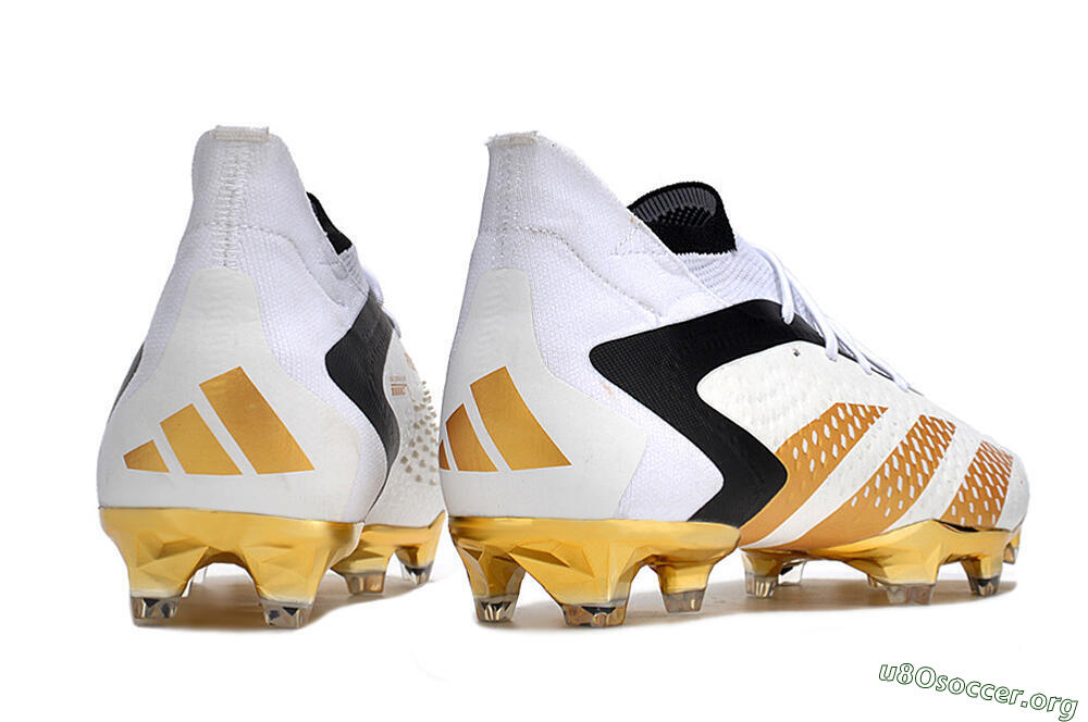 Adidas Predator Accuracy.1 FG Football Boots - White/Gold/Black 6