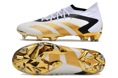 Adidas Predator Accuracy.1 FG Football Boots - White/Gold/Black