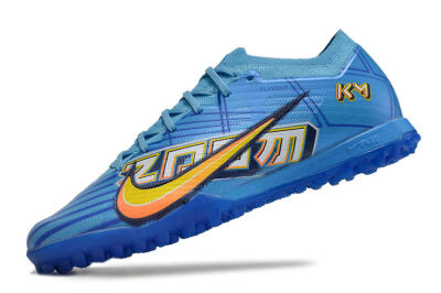 Kylian Mbappe x Nike Air Zoom Mercurial Vapor 15 Elite TF Football Shoes - Blue/Yellow/Black