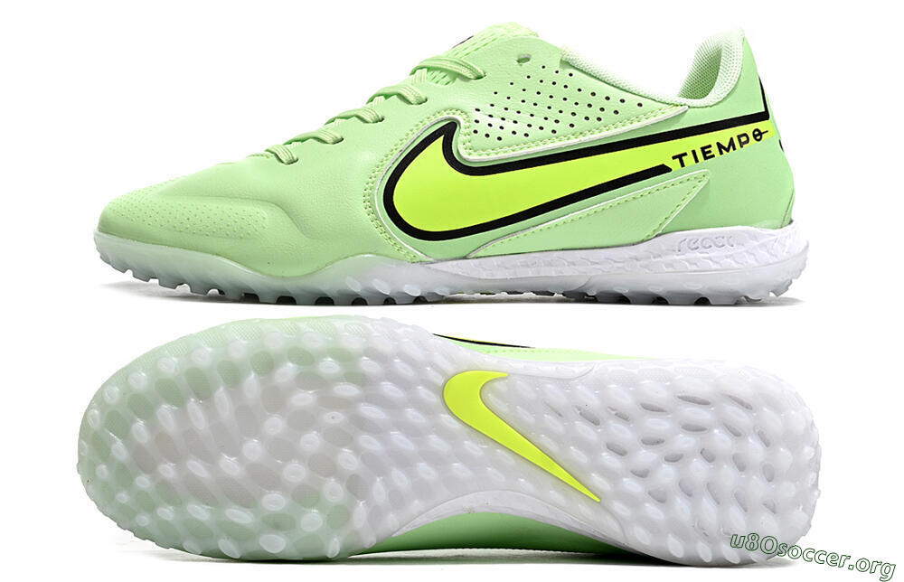 Nike Tiempo Legend 9 TF Football Shoes - Green/Yellow/Black 1