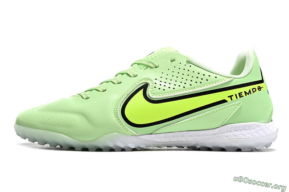 Nike Tiempo Legend 9 TF Football Shoes - Green/Yellow/Black 3