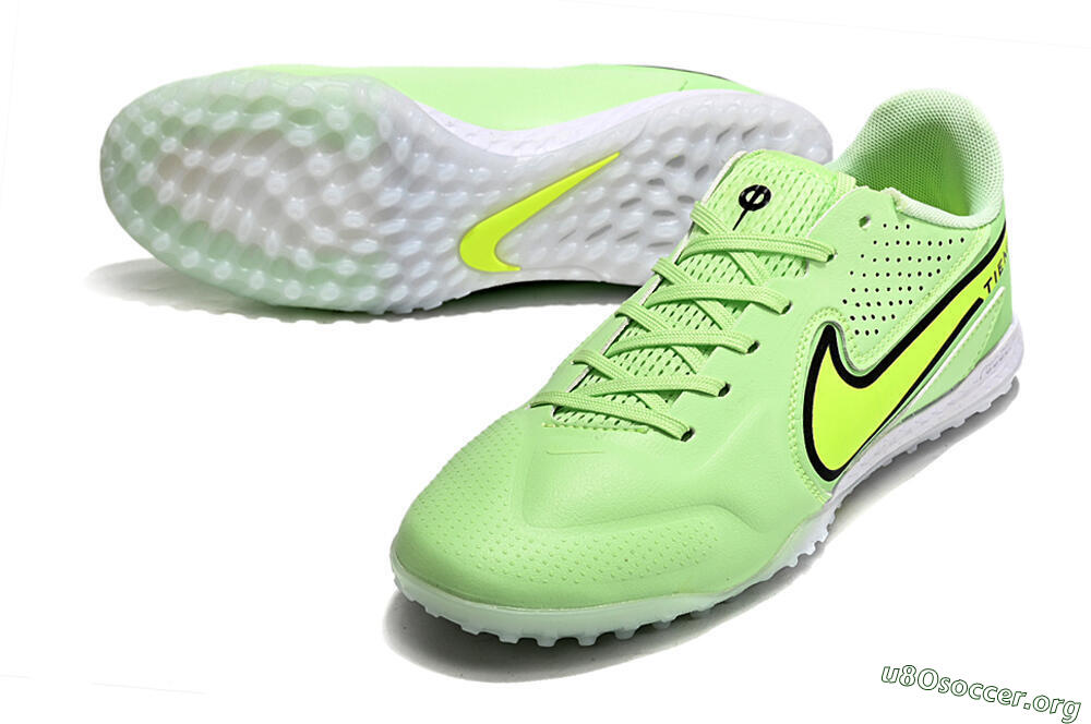 Nike Tiempo Legend 9 TF Football Shoes - Green/Yellow/Black 0