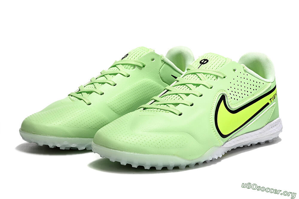 Nike Tiempo Legend 9 TF Football Shoes - Green/Yellow/Black 9