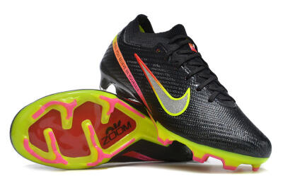 Nike Air Zoom Mercurial Vapor 15 Elite FG Football Boots - Black/Silver/Green/Red