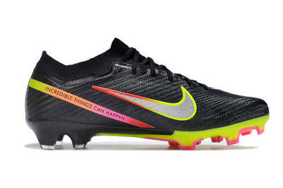 Nike Air Zoom Mercurial Vapor 15 Elite FG Football Boots - Black/Silver/Green/Red