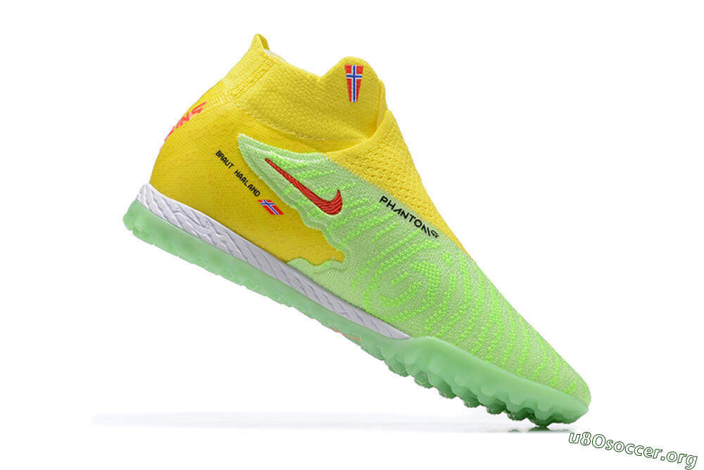Nike Phantom GX Elite TF Football Shoes - Yellow/Green/Black/Red/White 7