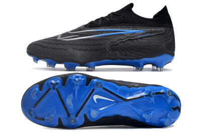 Nike Phantom GX Elite FG Football Boots - Black/Grey/Blue