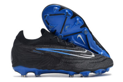 Nike Phantom GX Elite FG Football Boots - Black/Grey/Blue