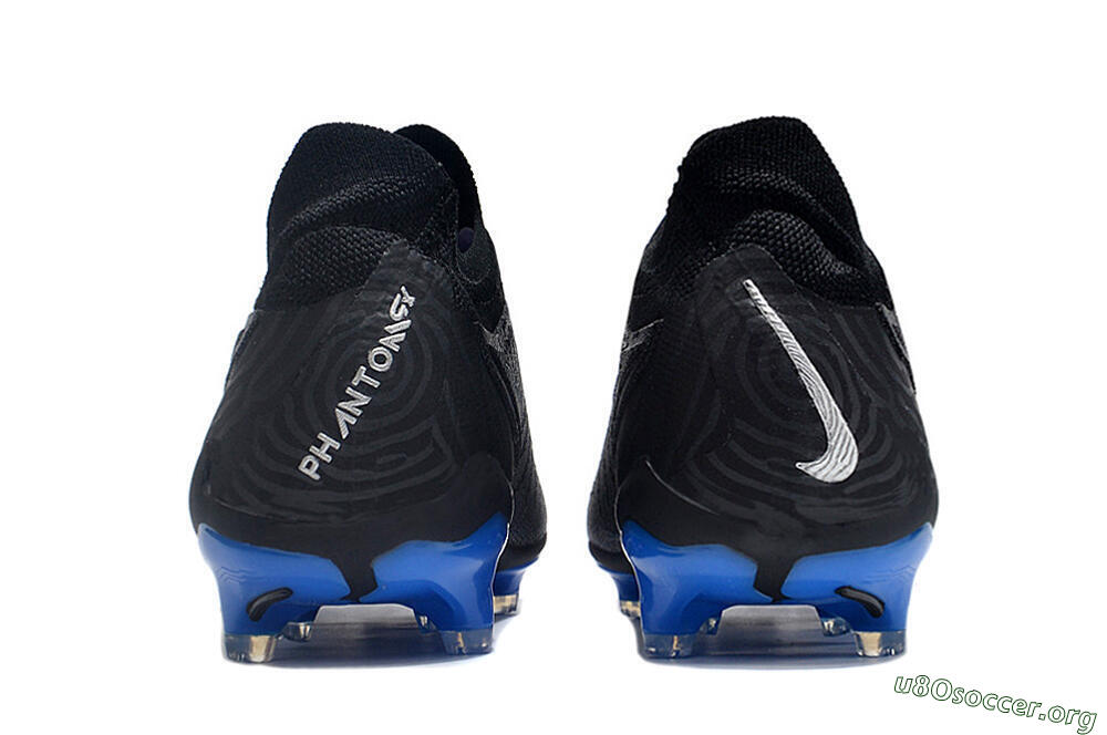Nike Phantom GX Elite FG Football Boots - Black/Grey/Blue 5