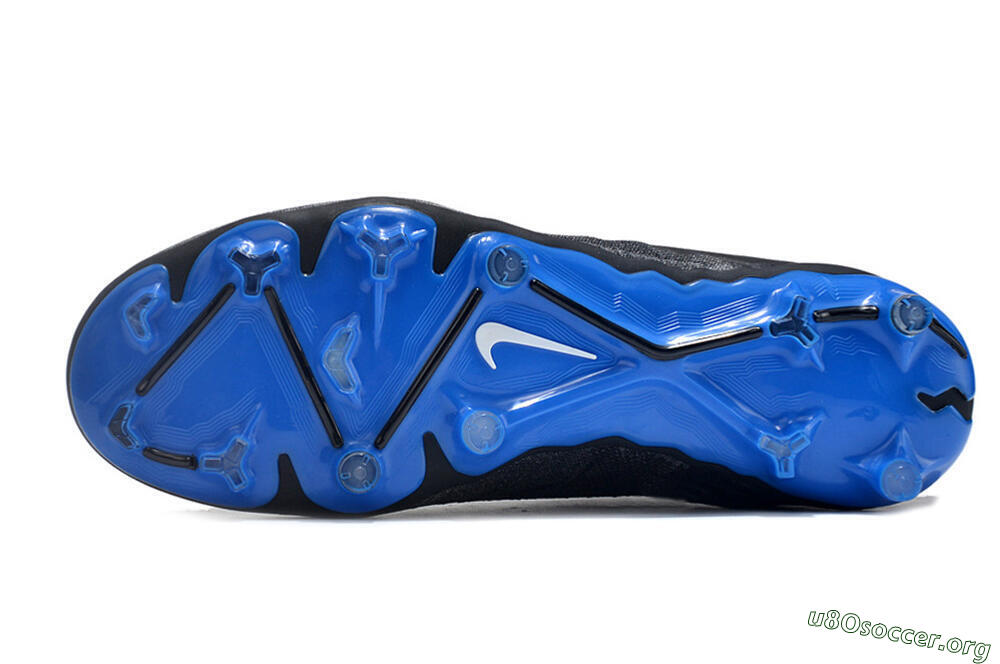 Nike Phantom GX Elite FG Football Boots - Black/Grey/Blue 6