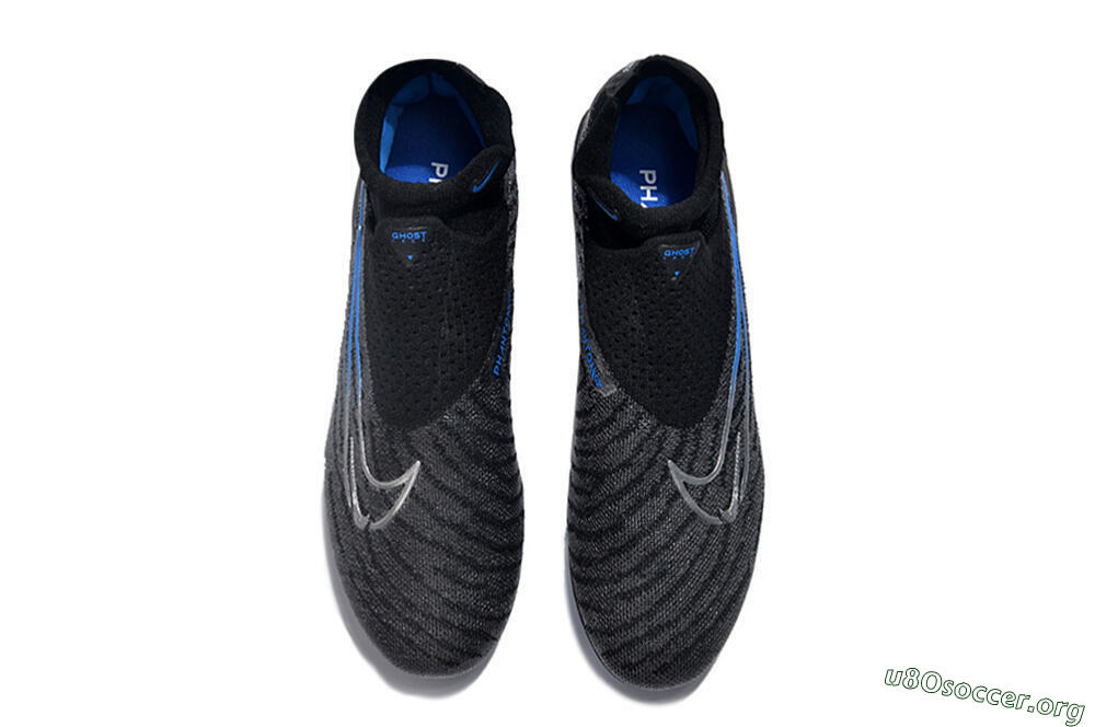 Nike Phantom GX Elite DF Link FG Football Boots - Grey/Black/Blue 4