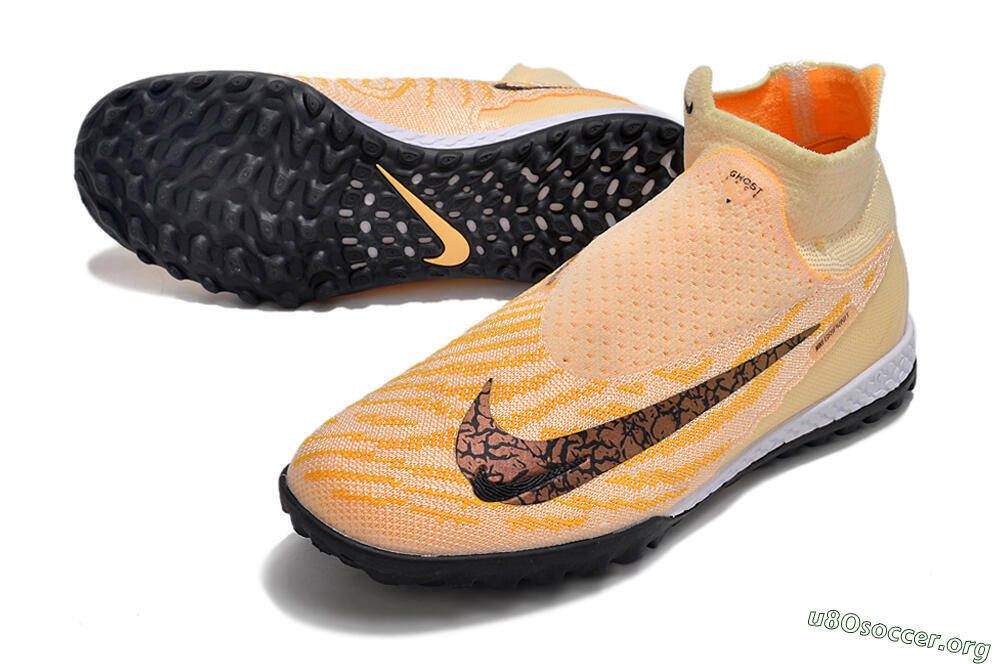 Nike Phantom GX Elite DF Link TF Football Shoes - Yellow/Black/Pink 0