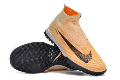Nike Phantom GX Elite DF Link TF Football Shoes - Yellow/Black/Pink
