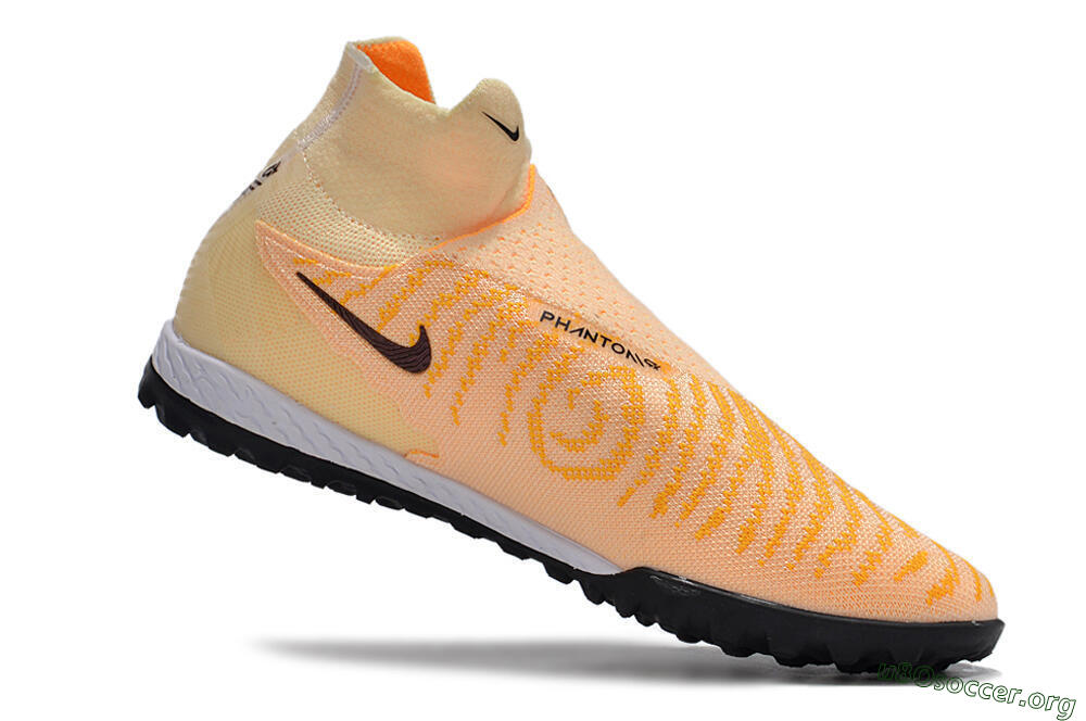 Nike Phantom GX Elite DF Link TF Football Shoes - Yellow/Black/Pink 6