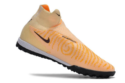 Nike Phantom GX Elite DF Link TF Football Shoes - Yellow/Black/Pink
