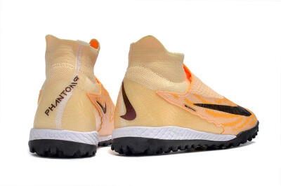 Nike Phantom GX Elite DF Link TF Football Shoes - Yellow/Black/Pink