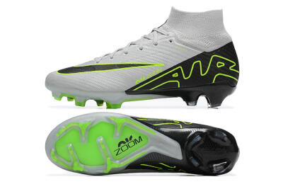 Nike Air Zoom Mercurial Superfly 9 Elite FG Football Boots - White/Black/Green