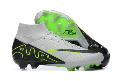 Nike Air Zoom Mercurial Superfly 9 Elite FG Football Boots - White/Black/Green