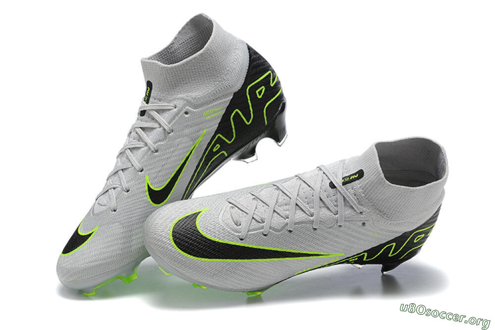 Nike Air Zoom Mercurial Superfly 9 Elite FG Football Boots - White/Black/Green 5