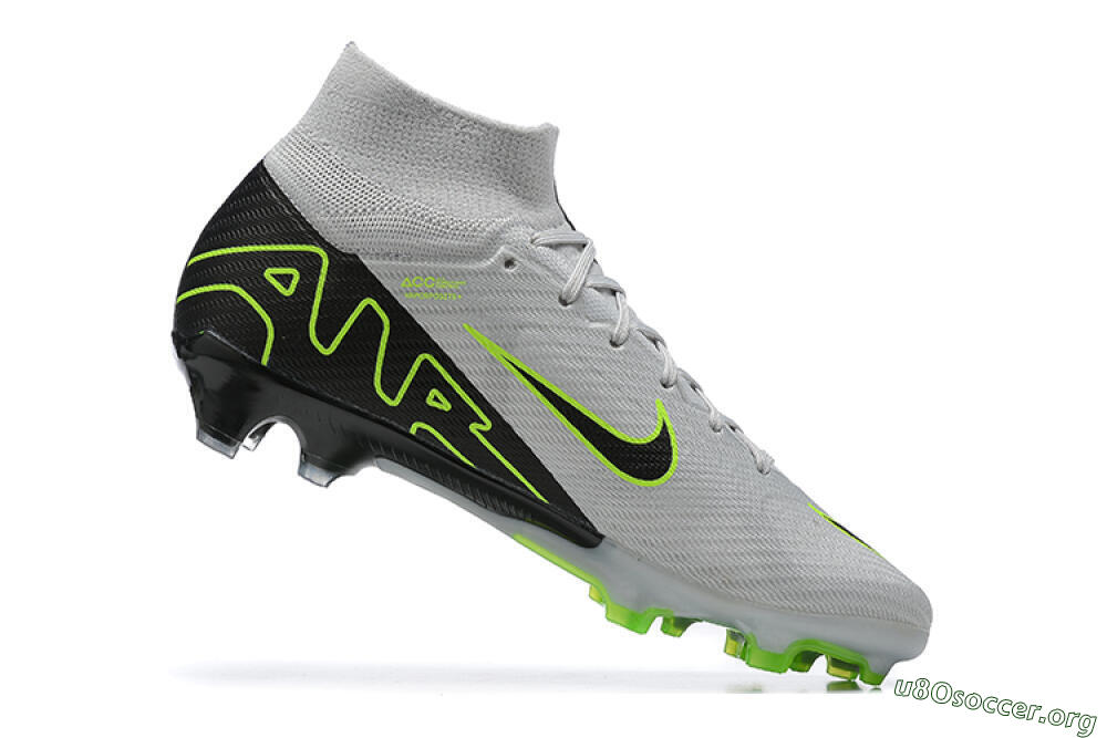 Nike Air Zoom Mercurial Superfly 9 Elite FG Football Boots - White/Black/Green 7