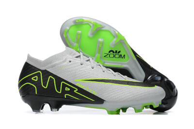 Nike Air Zoom Mercurial Vapor 15 Elite FG Football Boots - White/Black/Green