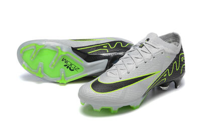 Nike Air Zoom Mercurial Vapor 15 Elite FG Football Boots - White/Black/Green
