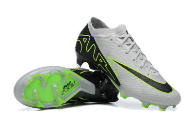 Nike Air Zoom Mercurial Vapor 15 Elite FG Football Boots - White/Black/Green