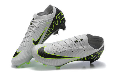Nike Air Zoom Mercurial Vapor 15 Elite FG Football Boots - White/Black/Green