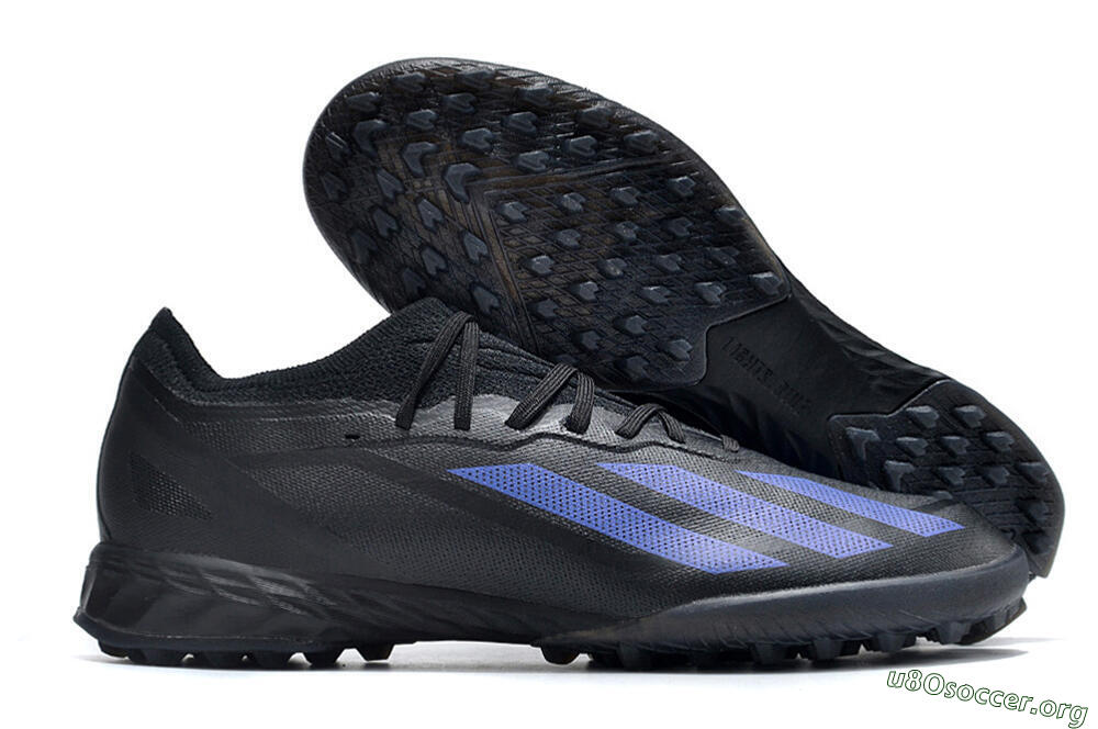 Adidas X Crazyfast.1 TF Football Shoes - Black/Blue 2