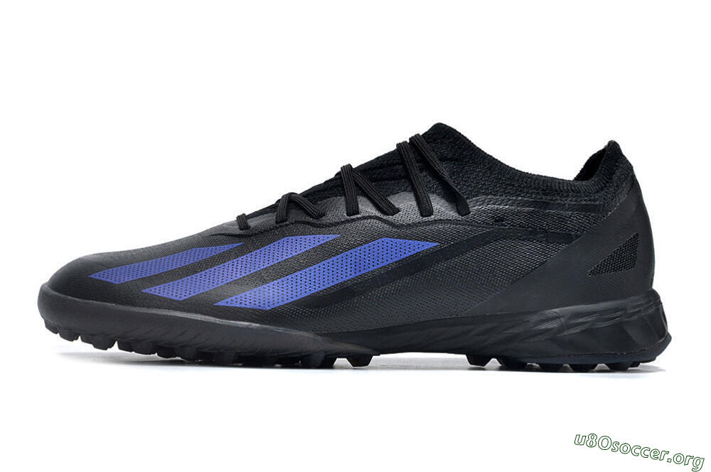 Adidas X Crazyfast.1 TF Football Shoes - Black/Blue 3