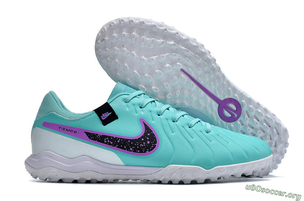 Nike Tiempo Legend 10 Academy TF Football Shoes - Blue/Purple/White 2