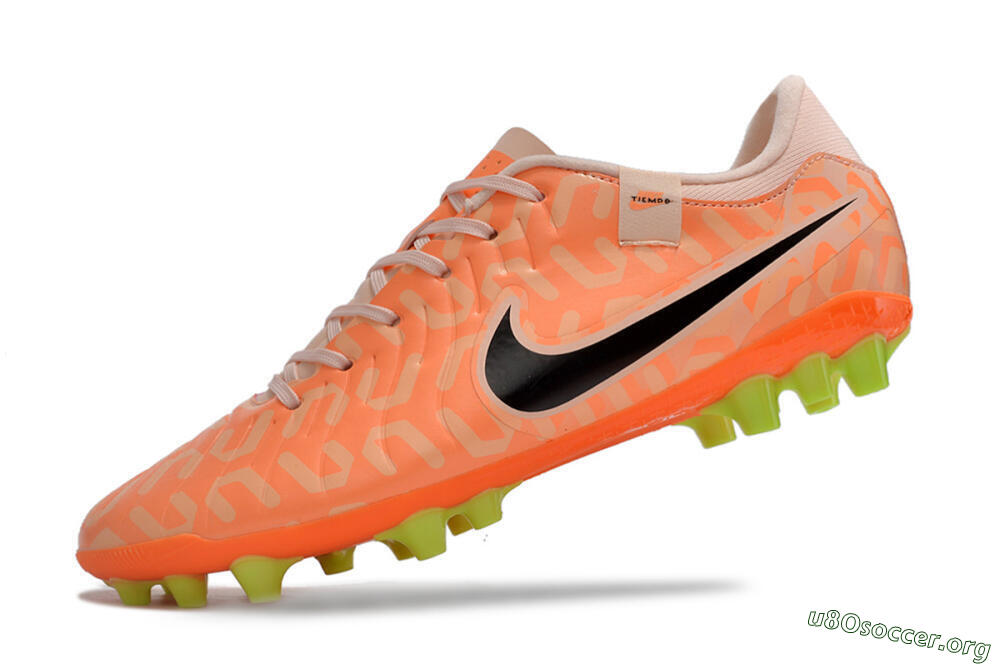 Nike Tiempo Legend 10 Academy AG Football Boots - Orange/Pink/Black 5