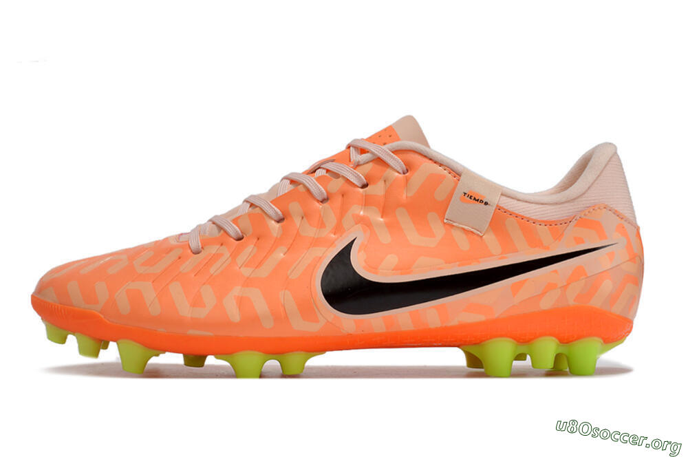 Nike Tiempo Legend 10 Academy AG Football Boots - Orange/Pink/Black 3