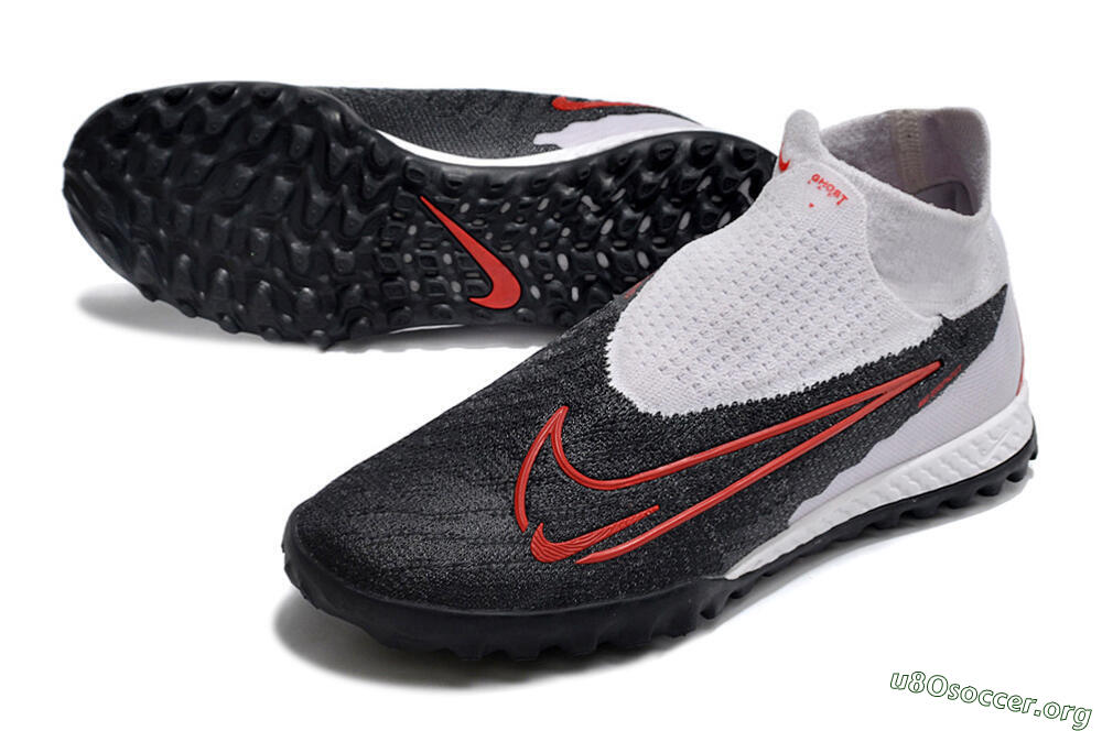 Nike Phantom GX Elite DF Link TF Football Shoes - White/Black/Red 0