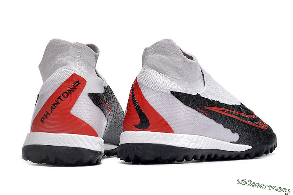 Nike Phantom GX Elite DF Link TF Football Shoes - White/Black/Red 5