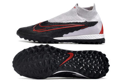 Nike Phantom GX Elite DF Link TF Football Shoes - White/Black/Red