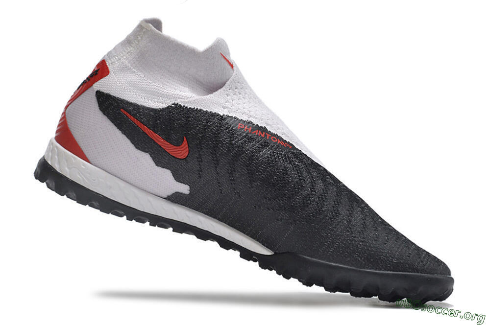 Nike Phantom GX Elite DF Link TF Football Shoes - White/Black/Red 6