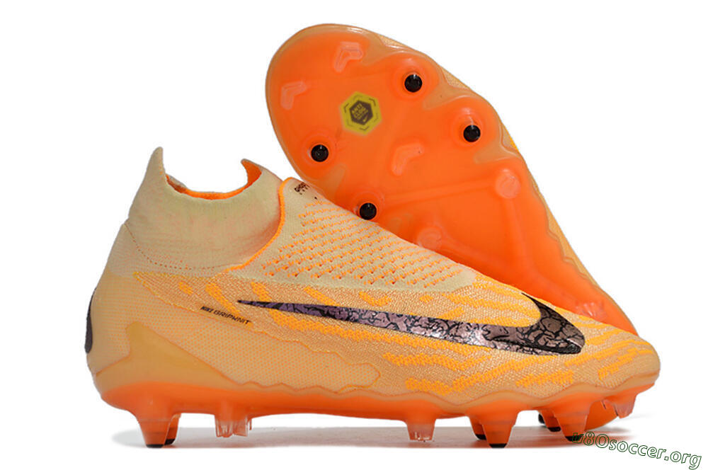 Nike Phantom GX Elite DF Link Pro SG Football Boots - Orange/Pink/Black 2