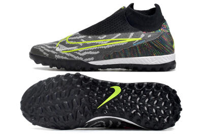 Nike Phantom GX Elite DF Link TF Football Shoes - Grey/Rainbow