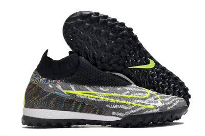 Nike Phantom GX Elite DF Link TF Football Shoes - Grey/Rainbow