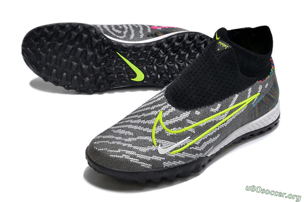 Nike Phantom GX Elite DF Link TF Football Shoes - Grey/Rainbow 0