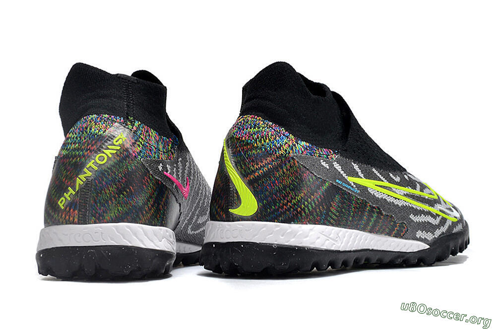 Nike Phantom GX Elite DF Link TF Football Shoes - Grey/Rainbow 6