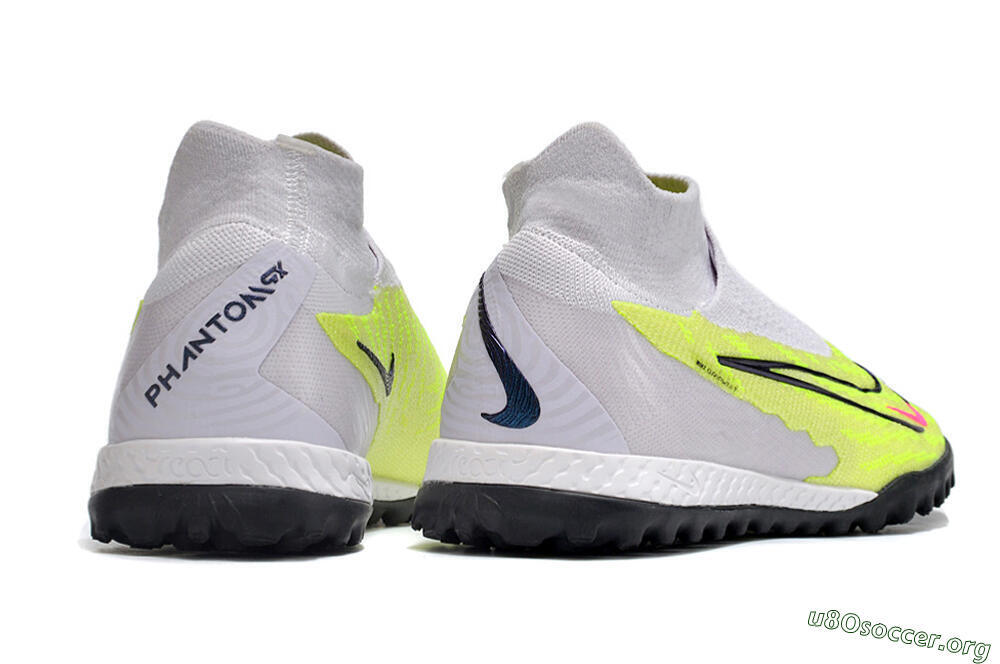 Nike Phantom GX Elite DF Link TF Football Shoes - Grey/Green/Pink 6