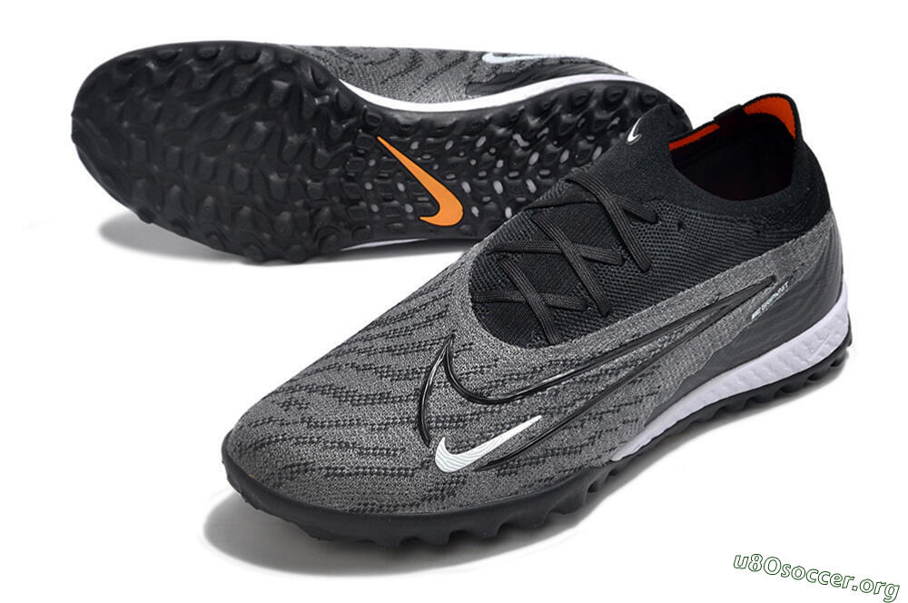 Nike Phantom GX Elite TF Football Shoes - Black/White/Grey 0