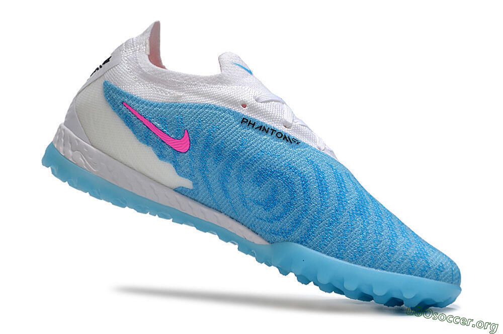 Nike Phantom GX Elite TF Football Shoes - Blue/White/Pink 4