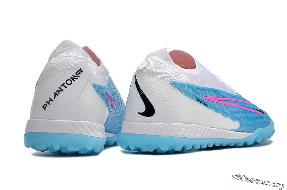 Nike Phantom GX Elite TF Football Shoes - Blue/White/Pink 6