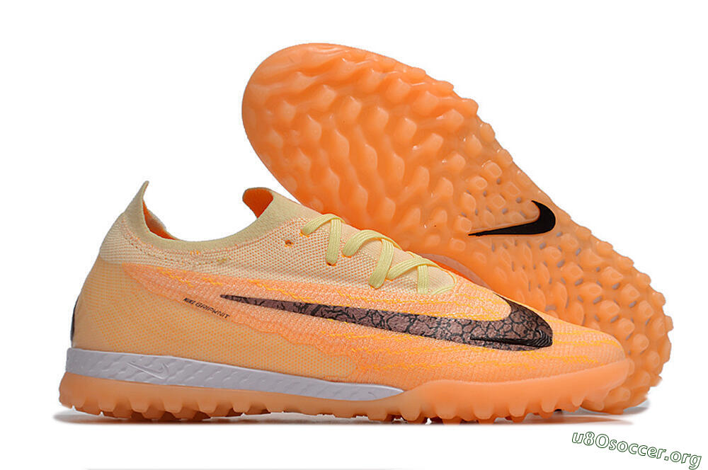 Nike Phantom GX Elite TF Football Shoes - Orange/Pink/Black 2