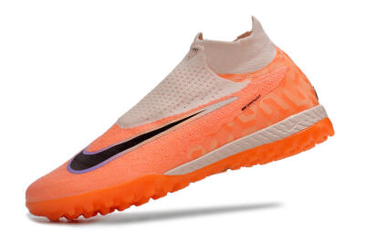 Nike Phantom GX Elite DF Link TF Football Shoes - Orange/Pink/Black/Purple